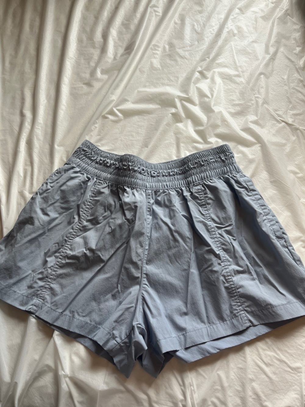 Columbia Light Blue Women's Elastic-Waist Athletic Shorts